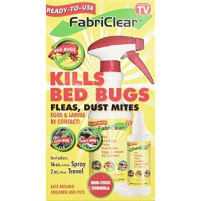 FabriClear Bed Bug Spray w/ Bonus Travel Spray   